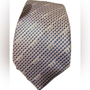 Dolce Gabbana, Handmade Elegant Checkered Silk Tie